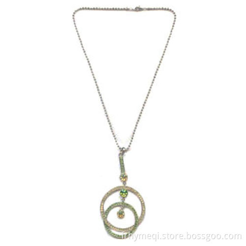 Fashionable Necklace with Swarovski Stone, OEM Orders Welcomed